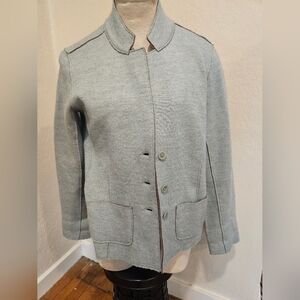 Eileen Fisher Merlino Wool Double Knit Jacket Size S